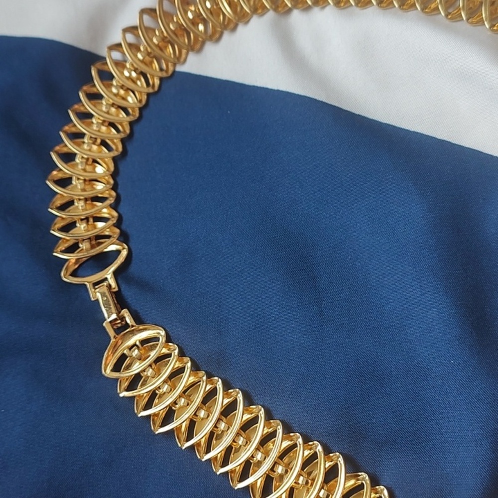 Gold Coil Necklace - Picture 6 of 6